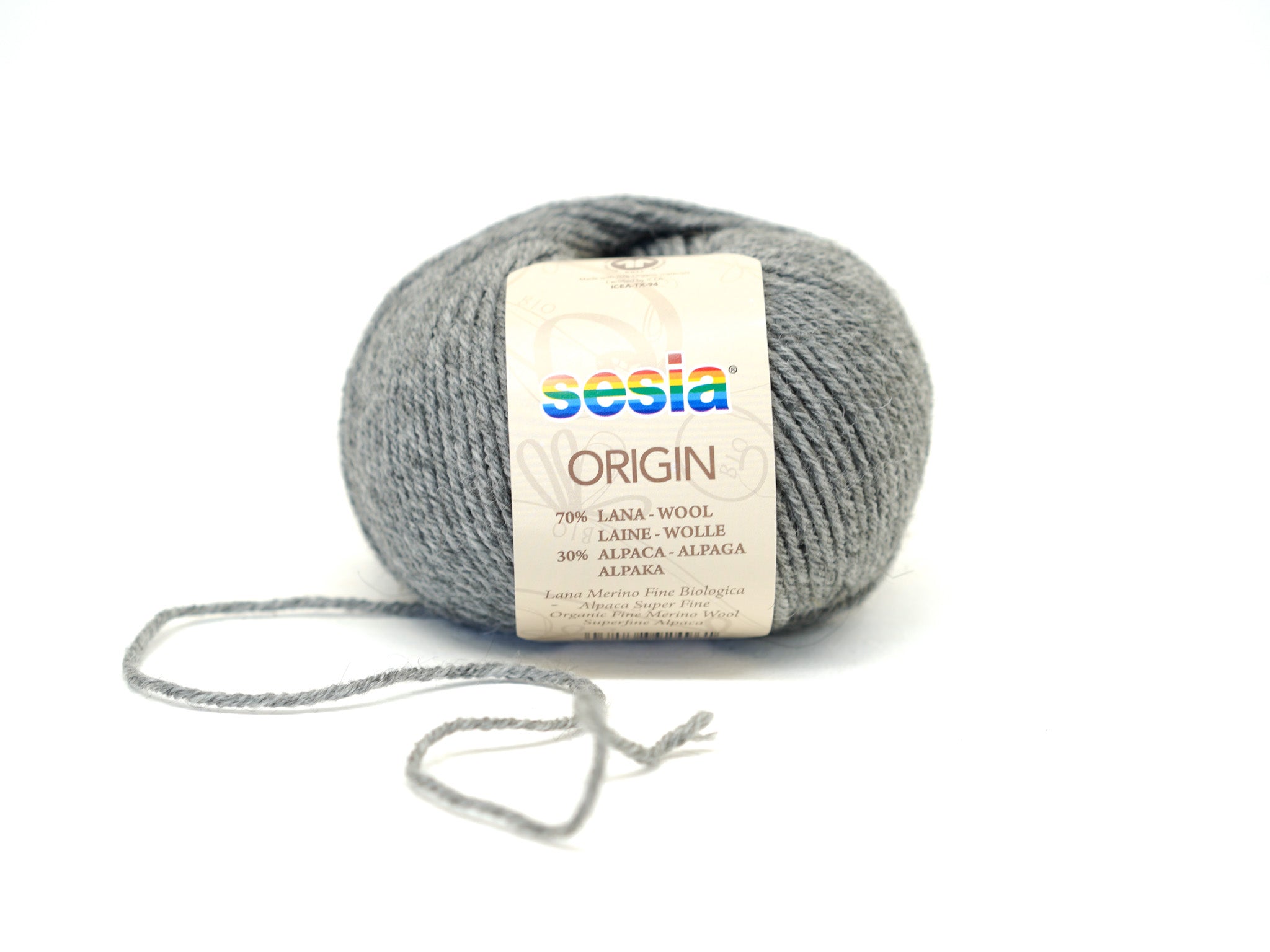Graphite Grey SESIA Origin – 70% Virgin Wool Alpaca blend, 50g / 112m
