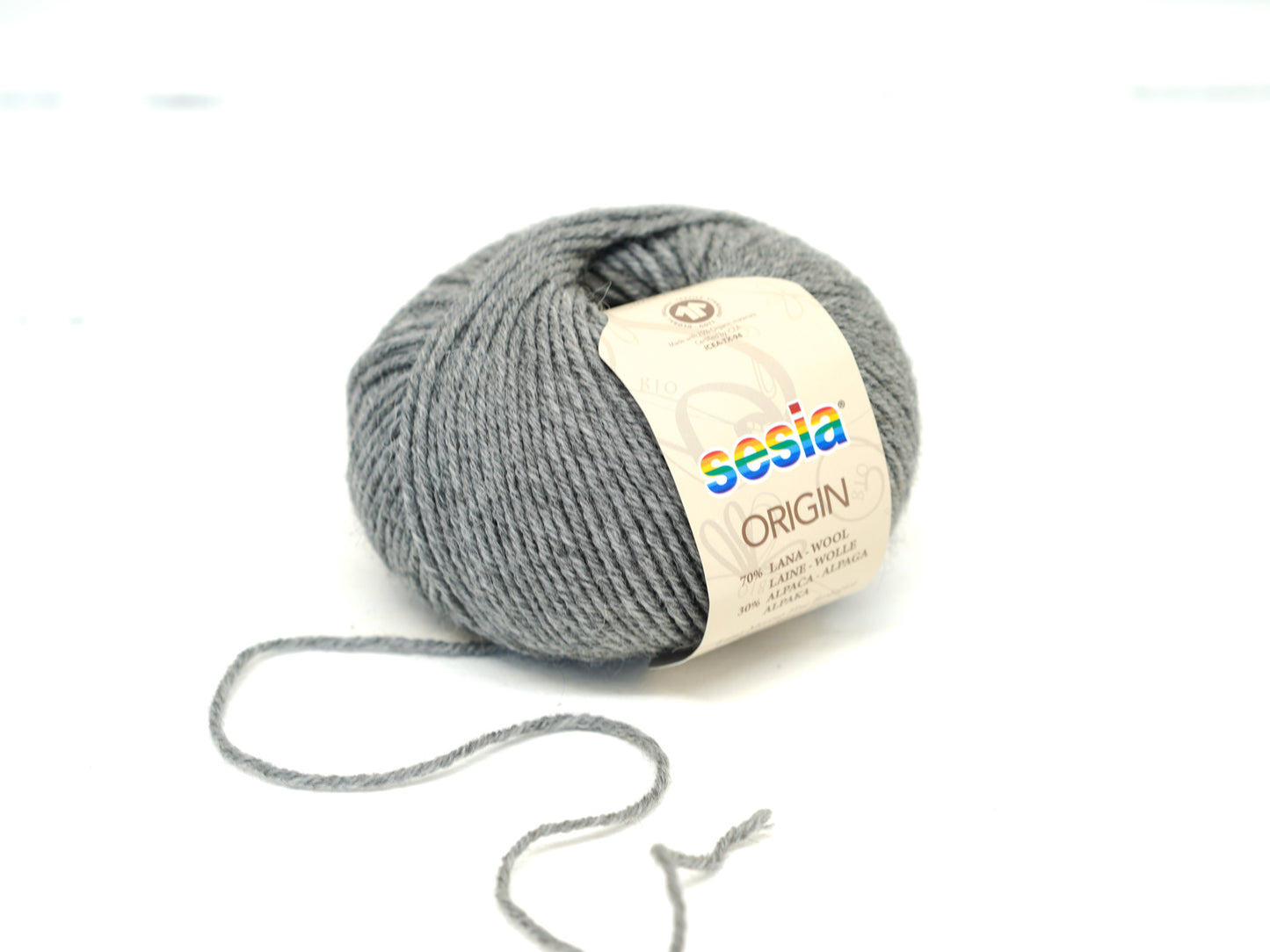 Graphite Grey SESIA Origin – 70% Virgin Wool Alpaca blend, 50g / 112m