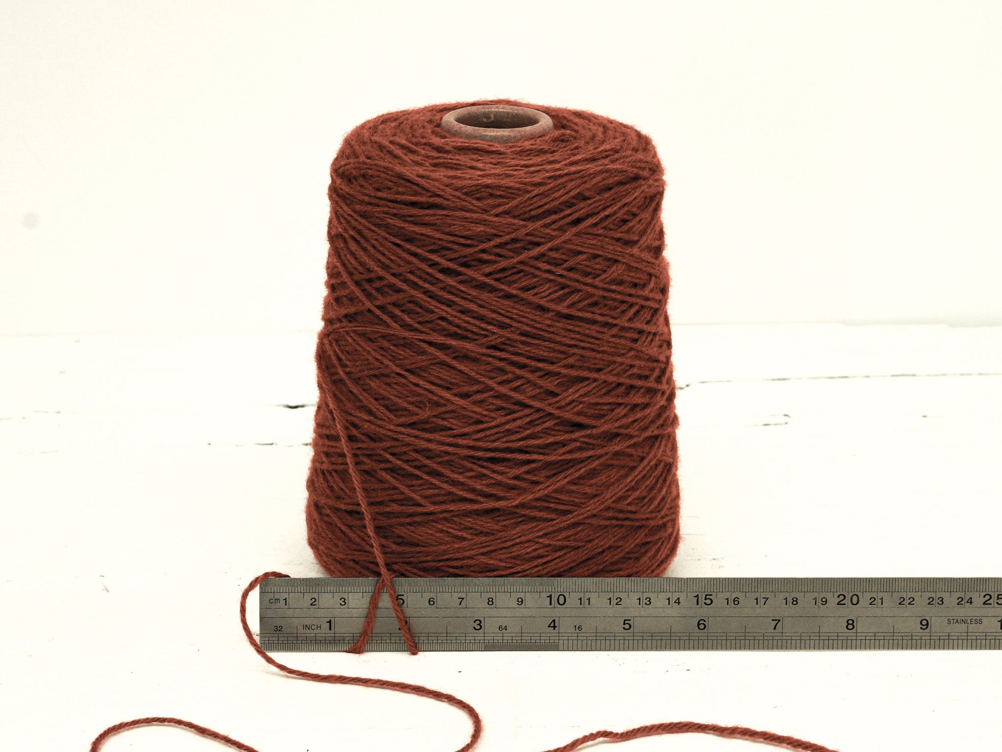 Burnt brick wool yarn for tufting - 276 color