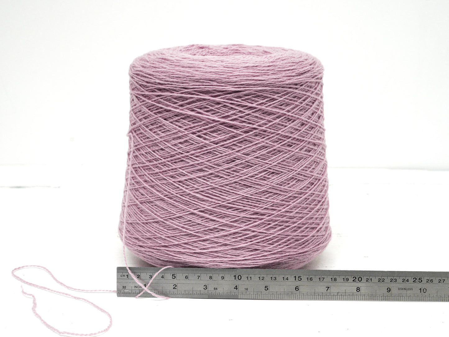 Light Ash rose soft merino wool in cone - 900g / 31,7oz.