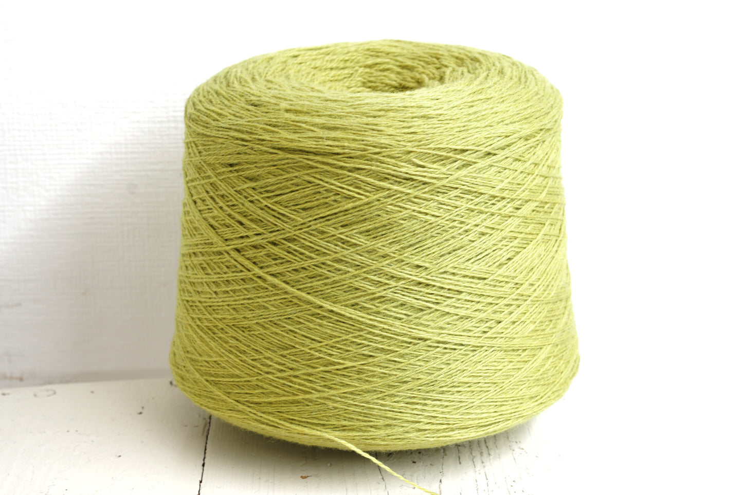 Soft green wool in cone - 330 Color