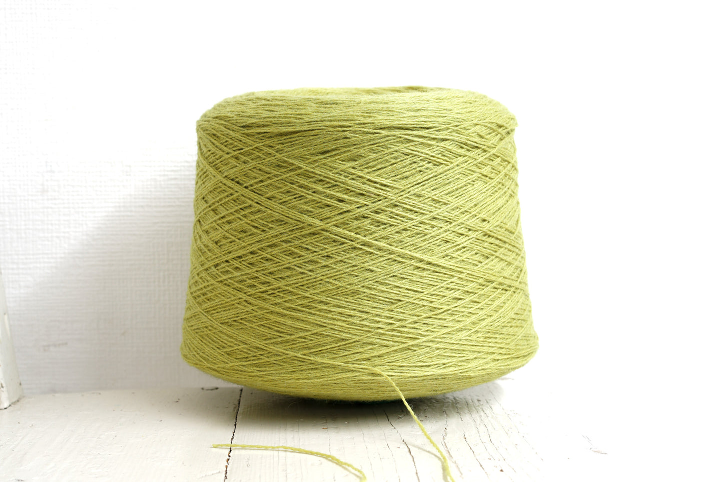 Soft green wool in cone - 330 Color