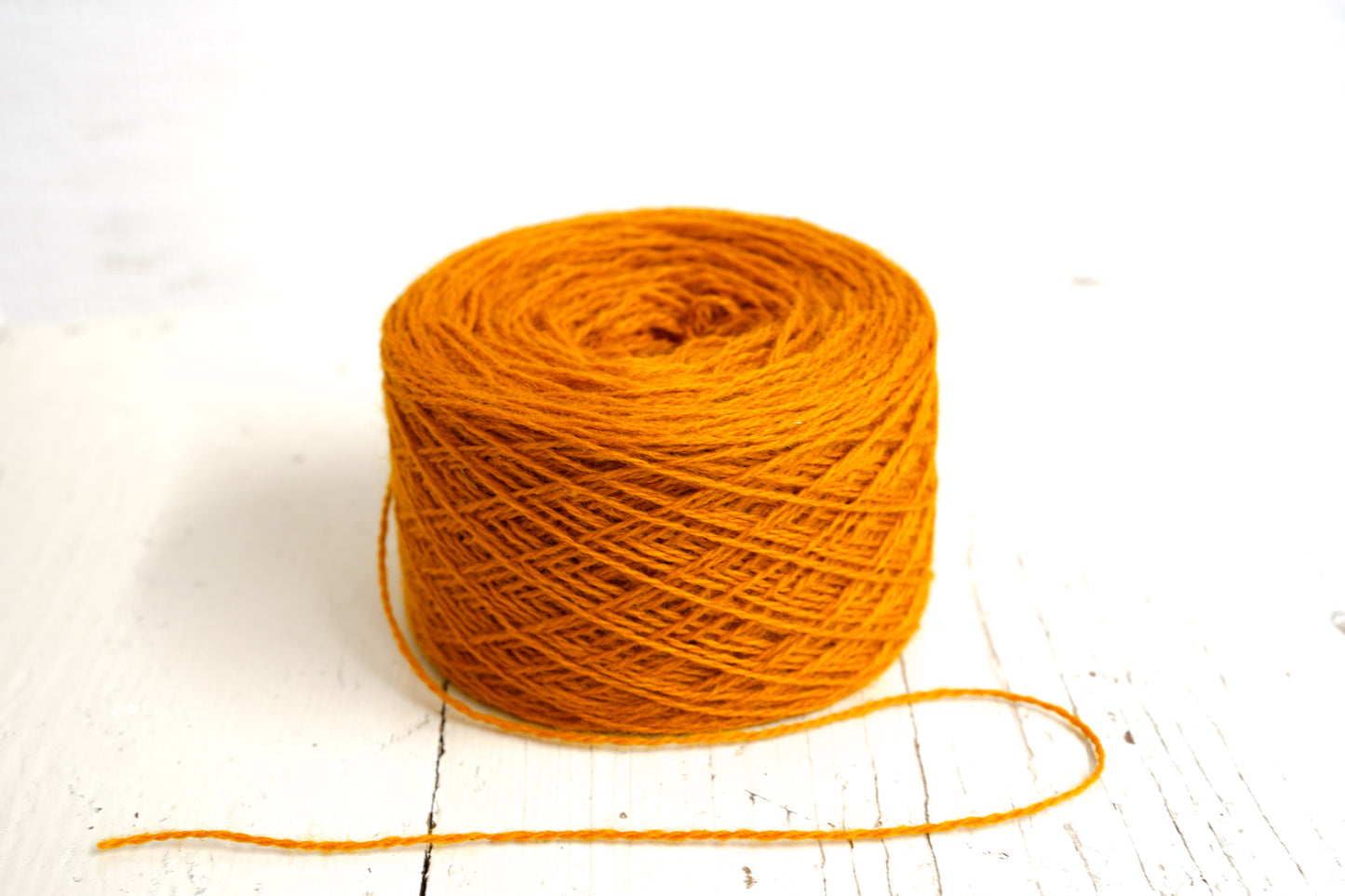 Pumpkin New Zealand wool in cone - 290