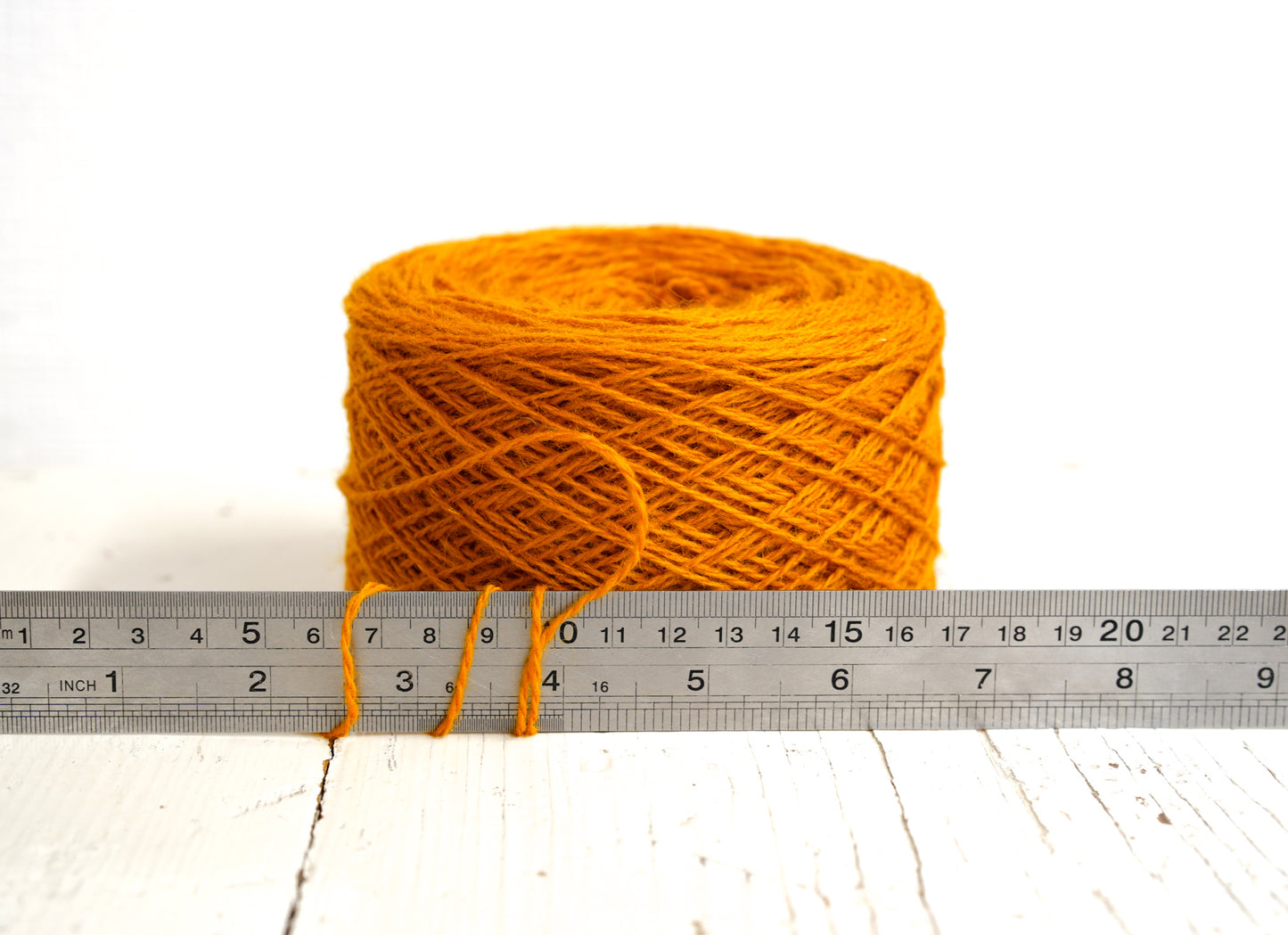 Pumpkin New Zealand wool in cone - 290