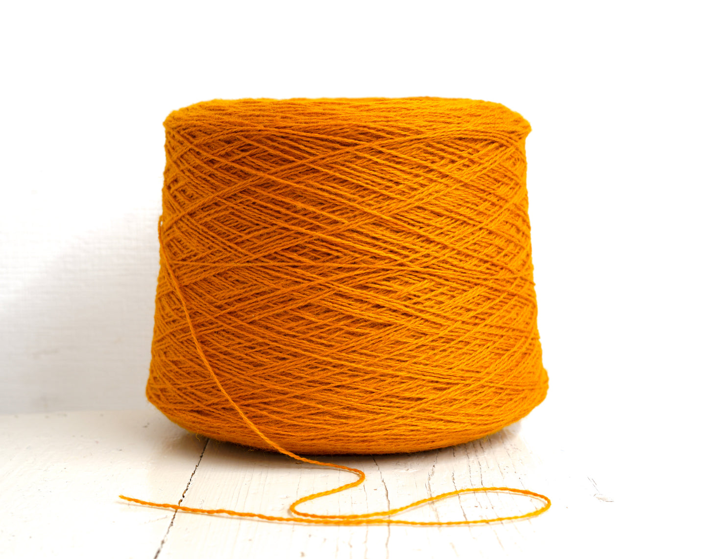 Pumpkin New Zealand wool in cone - 290