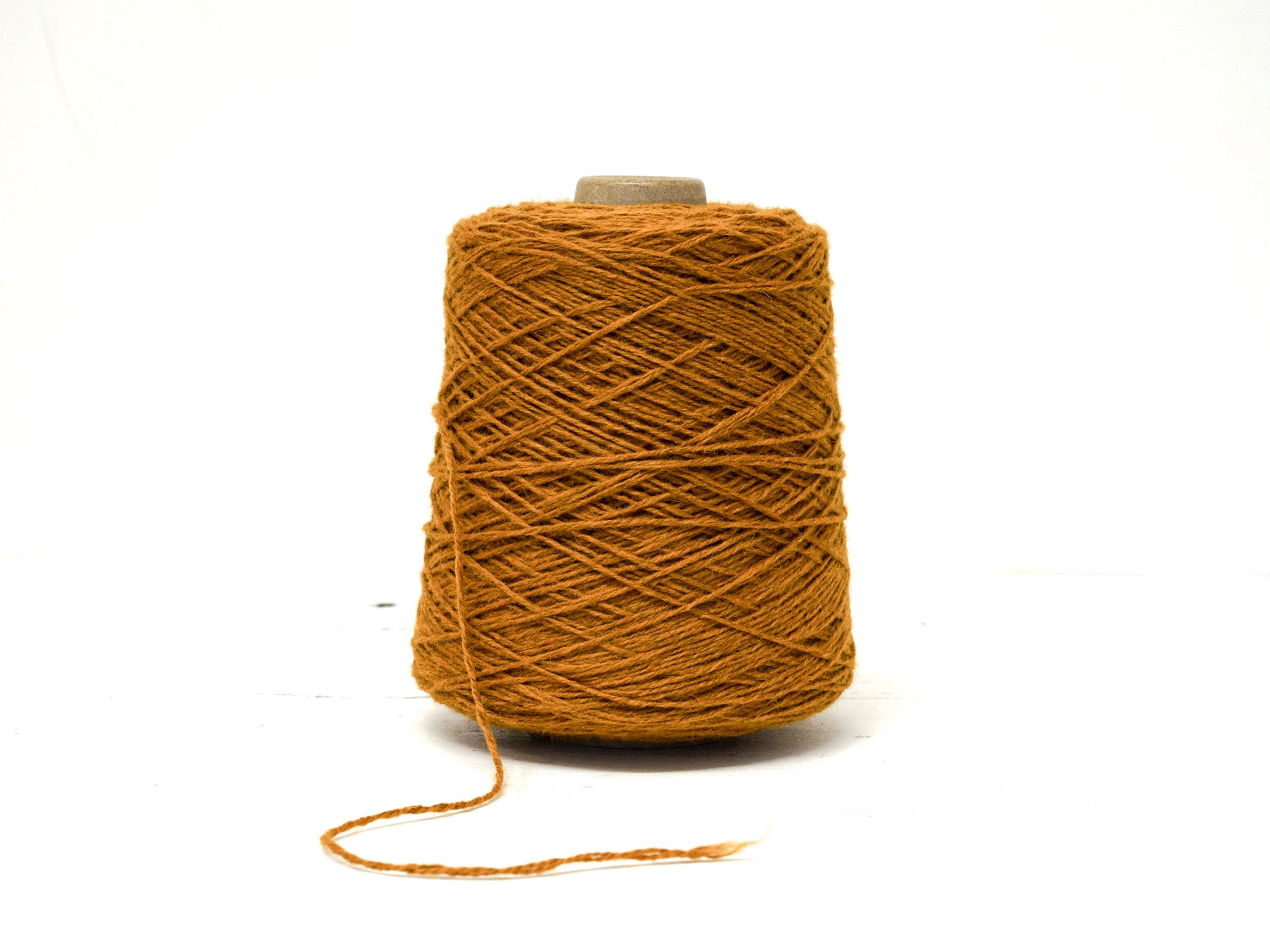 Golden Cinnamon wool yarn in cone - 291