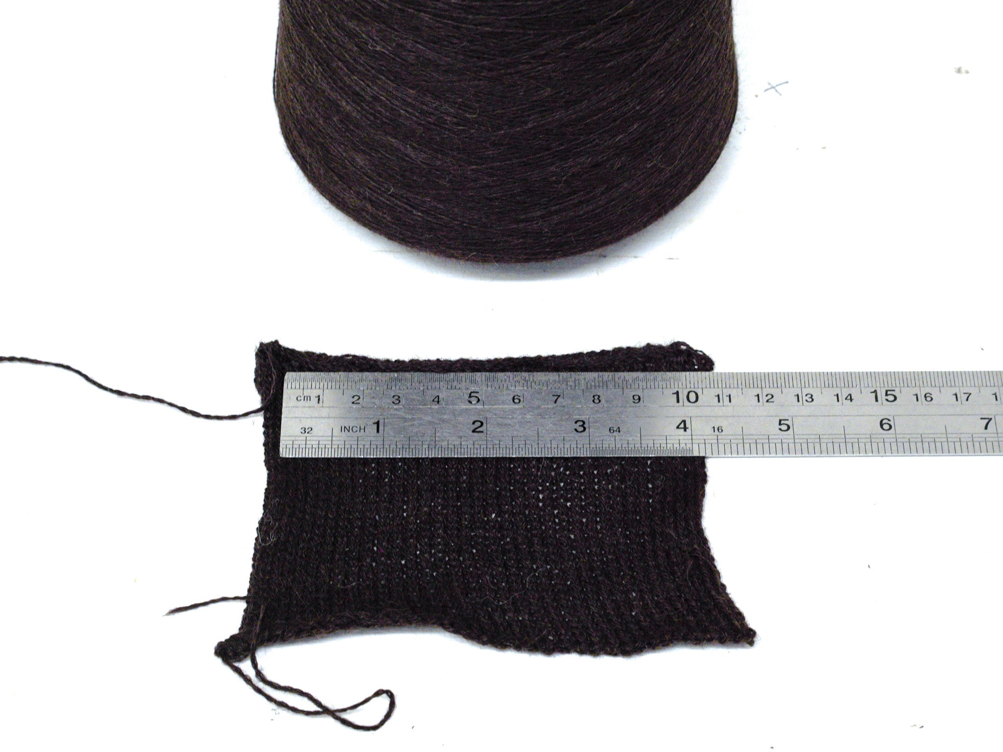 Dark brown lace Alpaca Yarn in Cone 500g/6000m