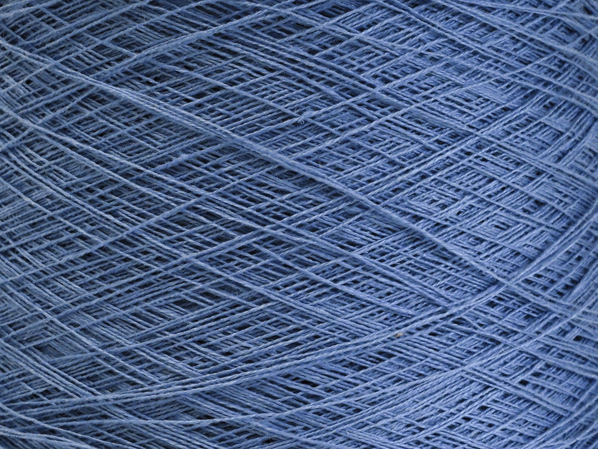 Denim blue Linen Yarn: Baltic Flax, Lace Knitting, Crochet (100g/1000m in Cone)