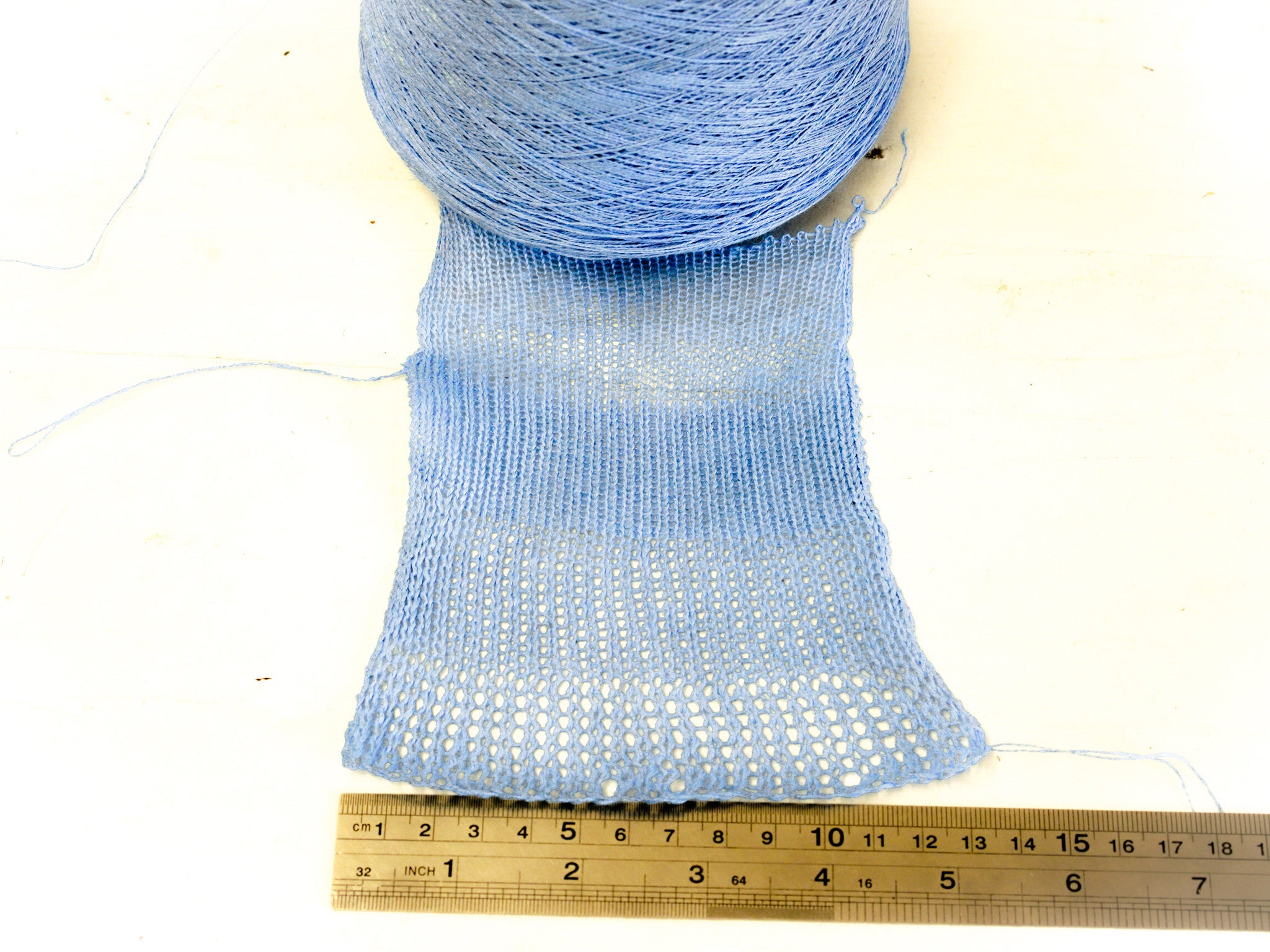Blue Linen Yarn: Baltic Flax, Lace Knitting, Crochet (100g/1000m in Cone)