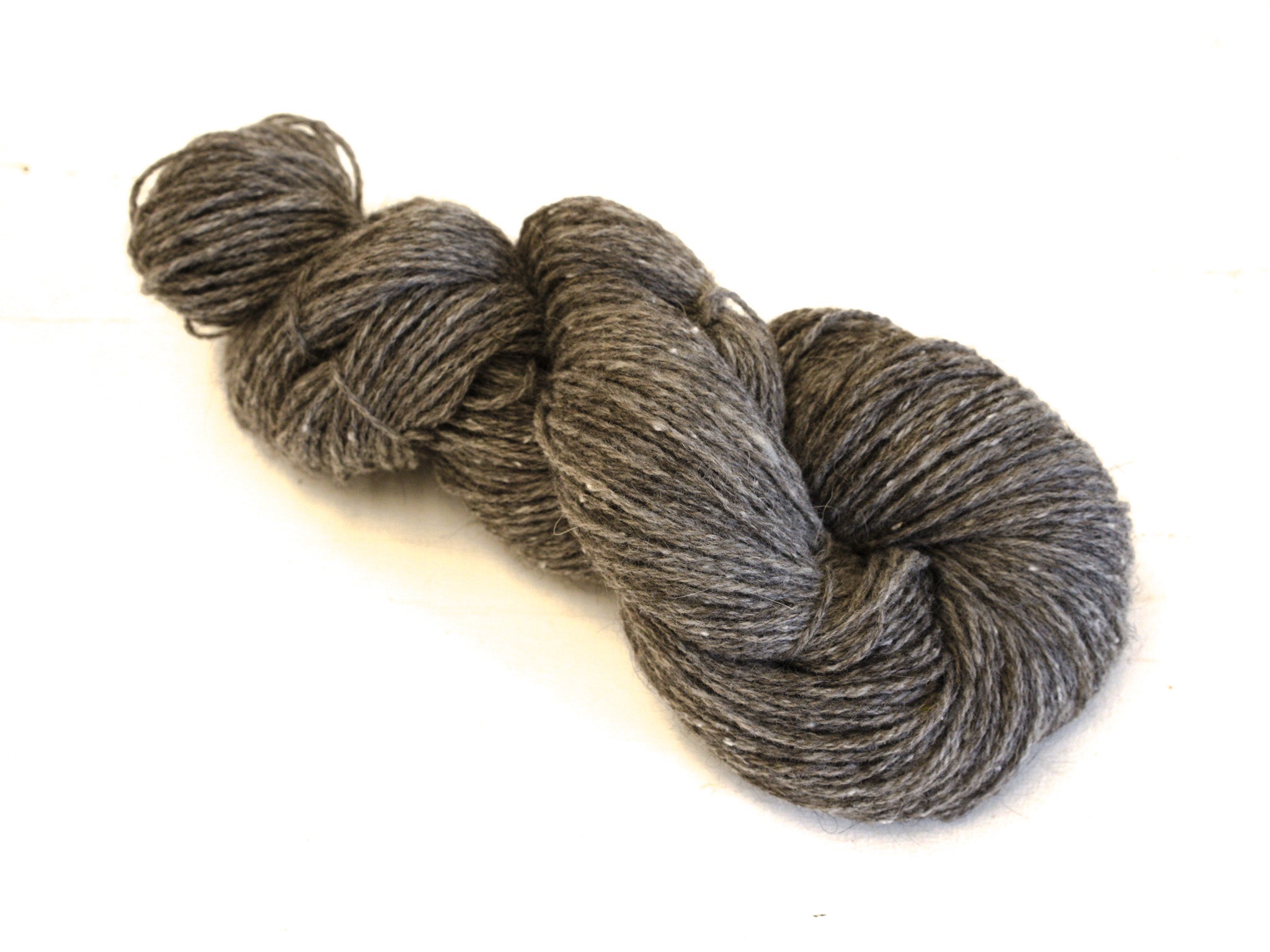 Bernese Mountain Dog Wool Yarn with Merino, Chiengora, Natural Grey, 100g/260m