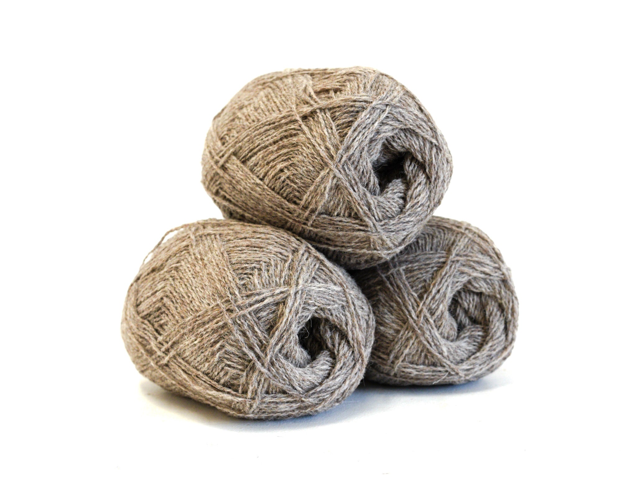 Grey-brown color New Zealand fingering wool - 266
