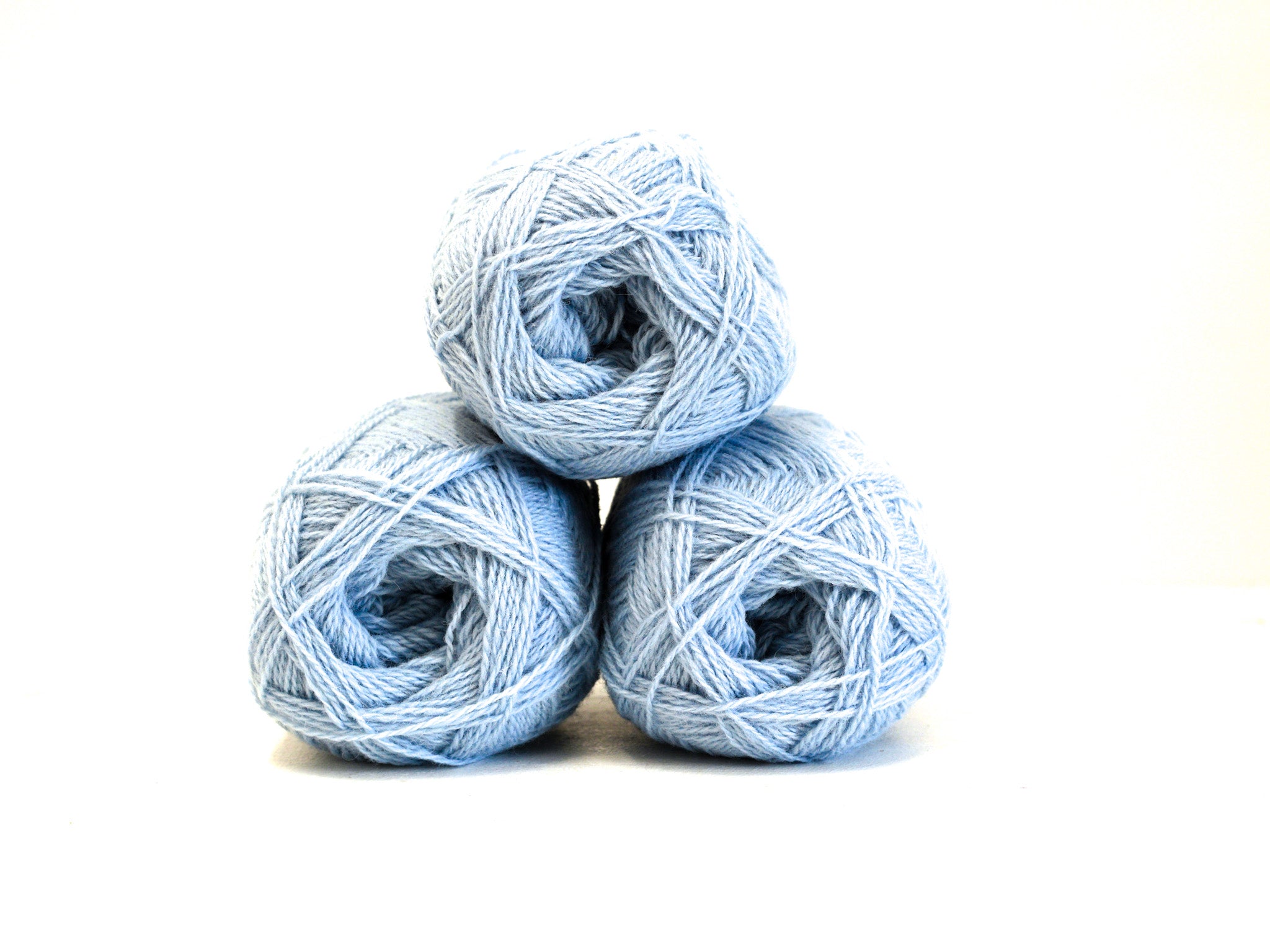 Babyblaues neuseeländisches Wollgarn - 420