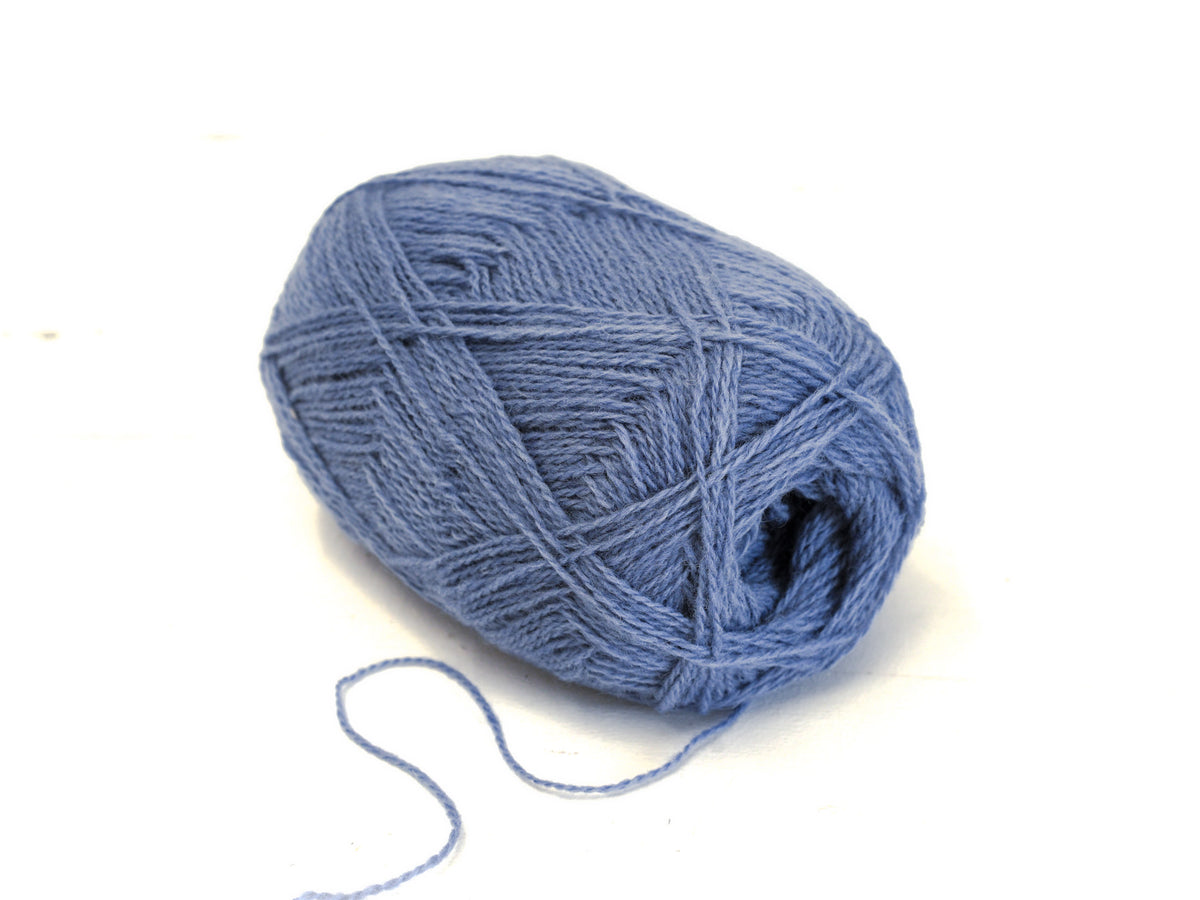Stahlblaues neuseeländisches Wollgarn - 440