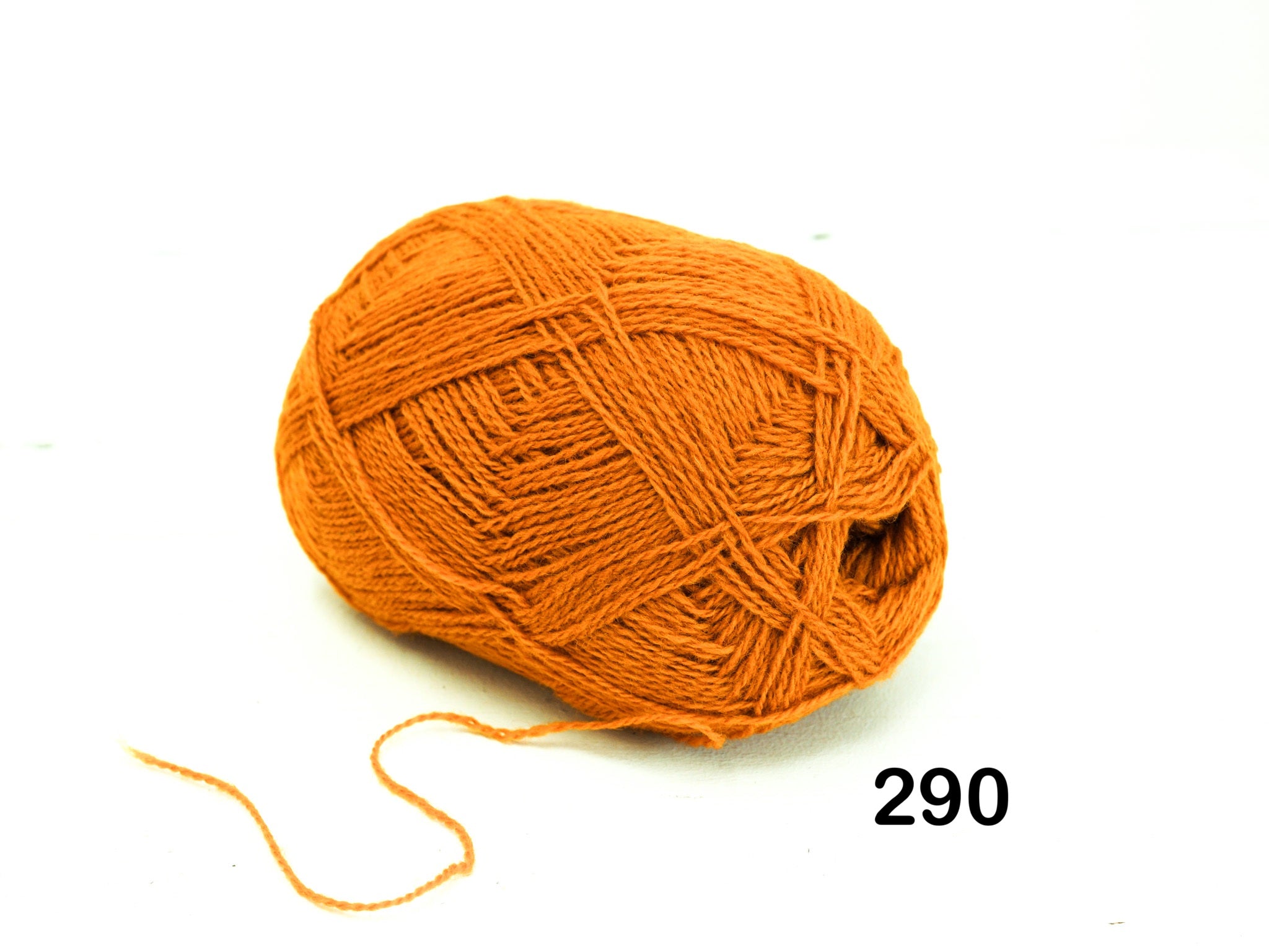 Pumpkin Color wool yarn - 290