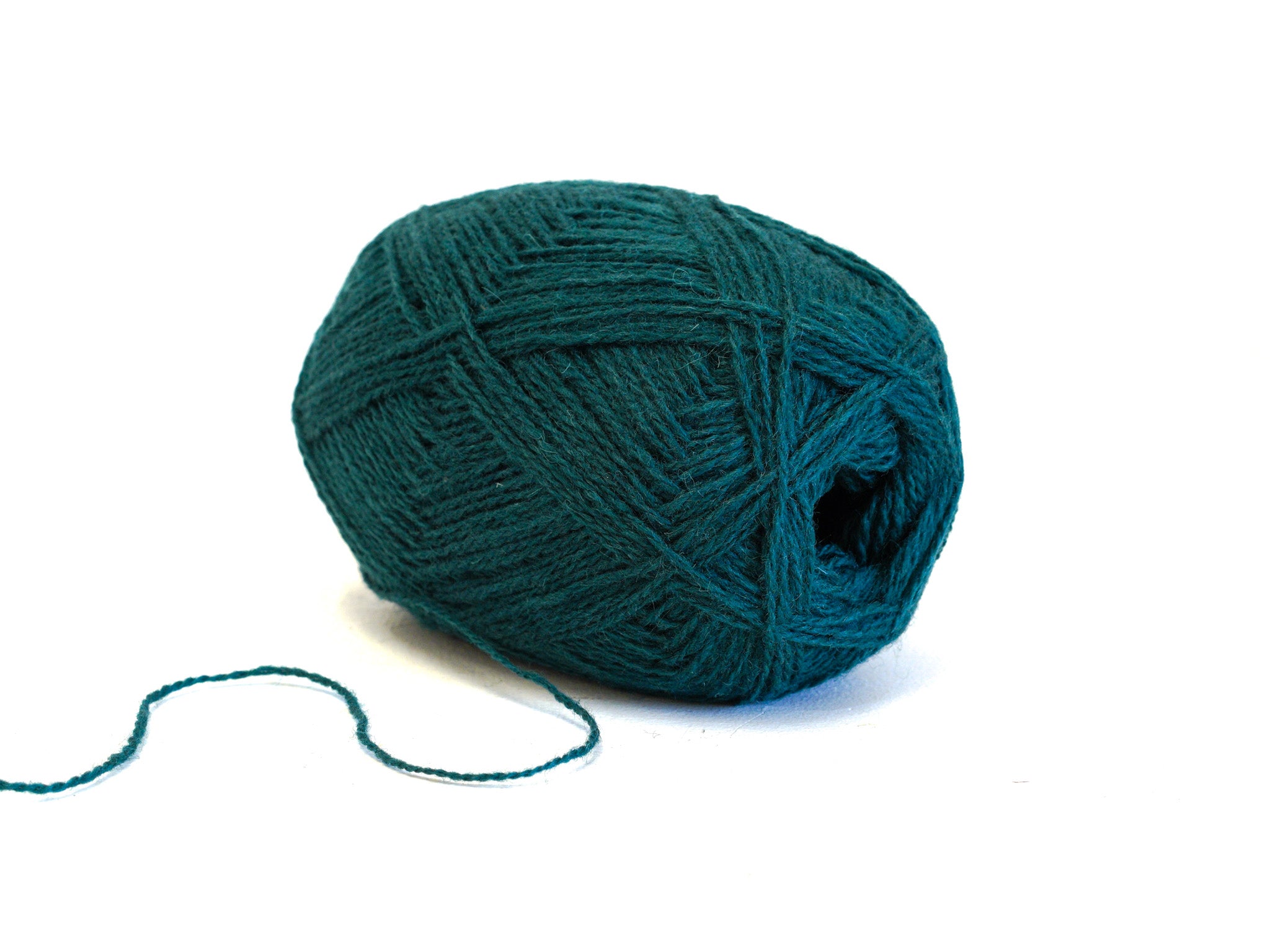 Emerald green New Zealand wool yarn - 380