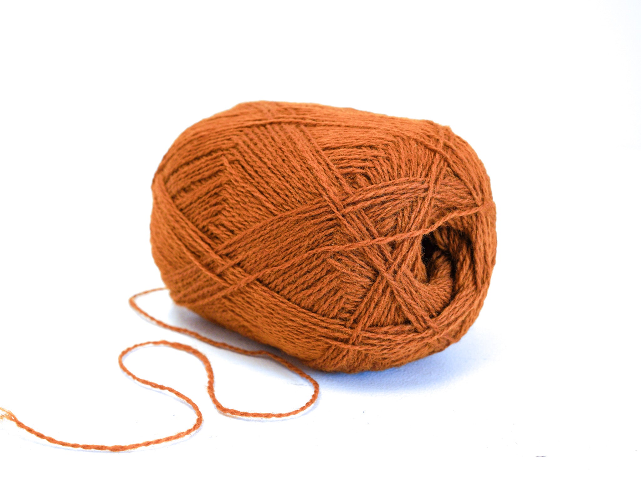 Natural Brick Color wool yarn 100g./3,5oz - 274