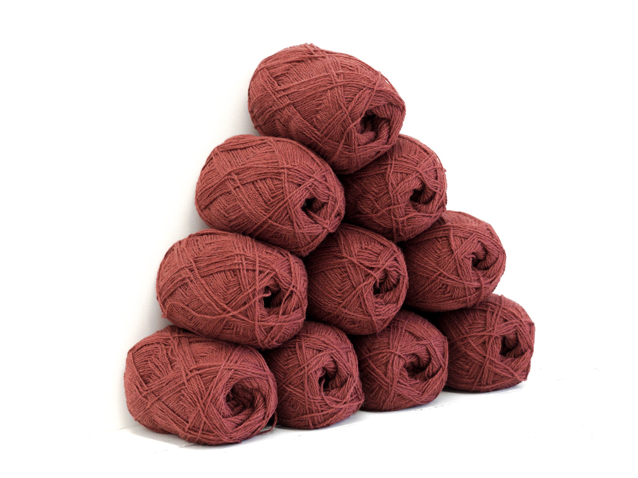 Burnt brick Color wool yarn - 276