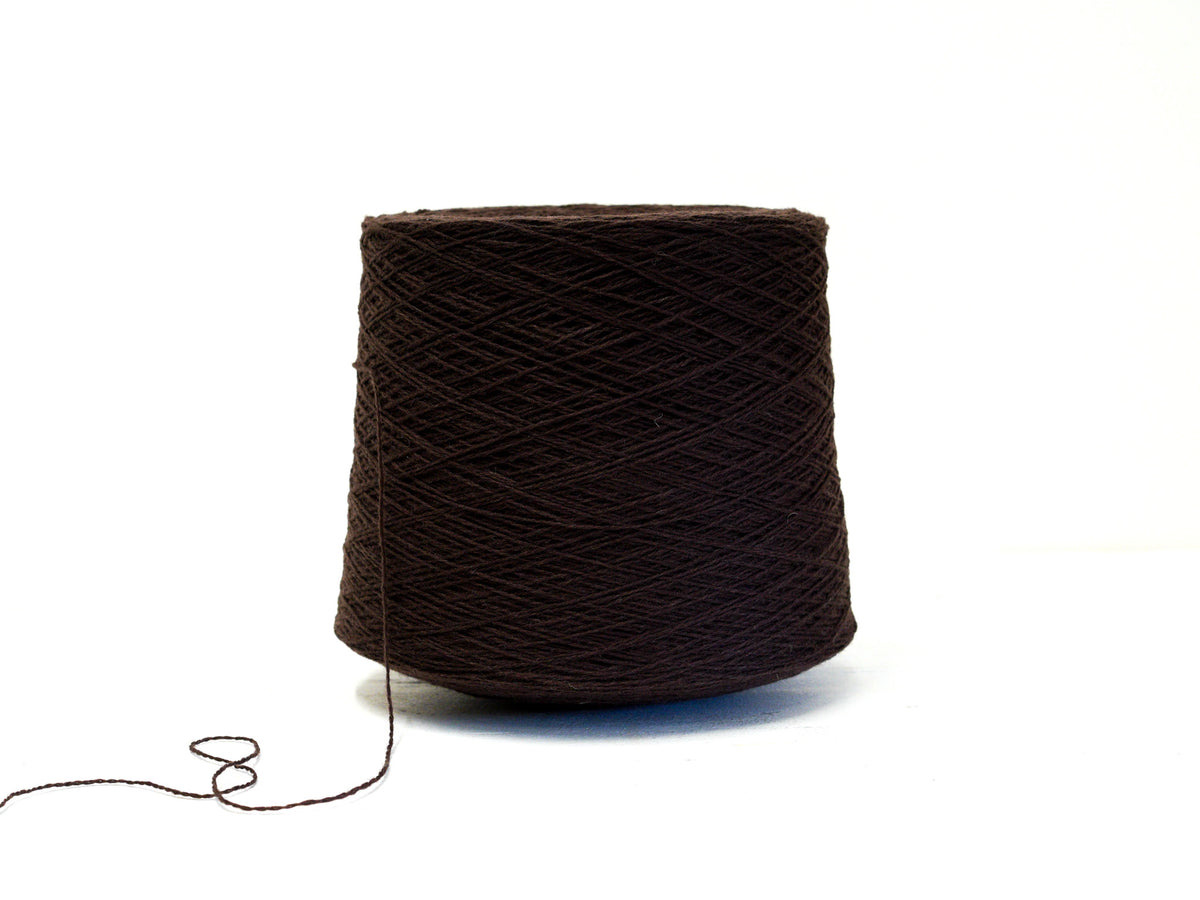 Dark Chocolate Brown - soft merino wool in cone - 900g/31,7oz.