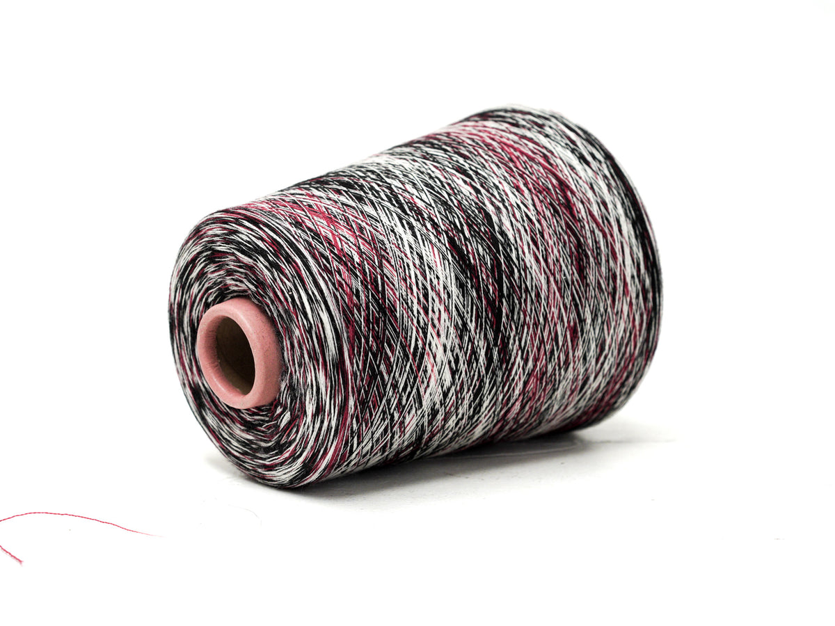 Burgundy Monochrome – Fine Multicoloured Wool Companion Yarn - 100 g Cone