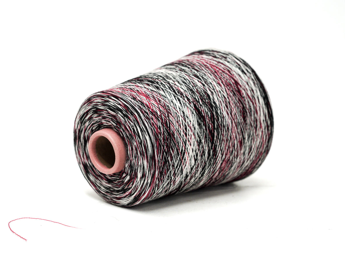 Burgundy Monochrome – Fine Multicoloured Wool Companion Yarn - 100 g Cone