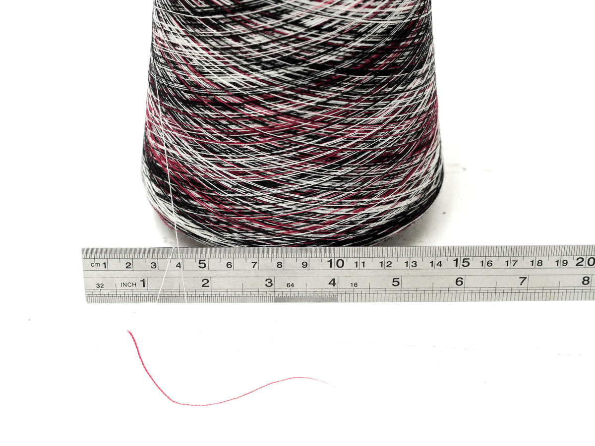 Burgundy Monochrome – Fine Multicoloured Wool Companion Yarn - 100 g Cone