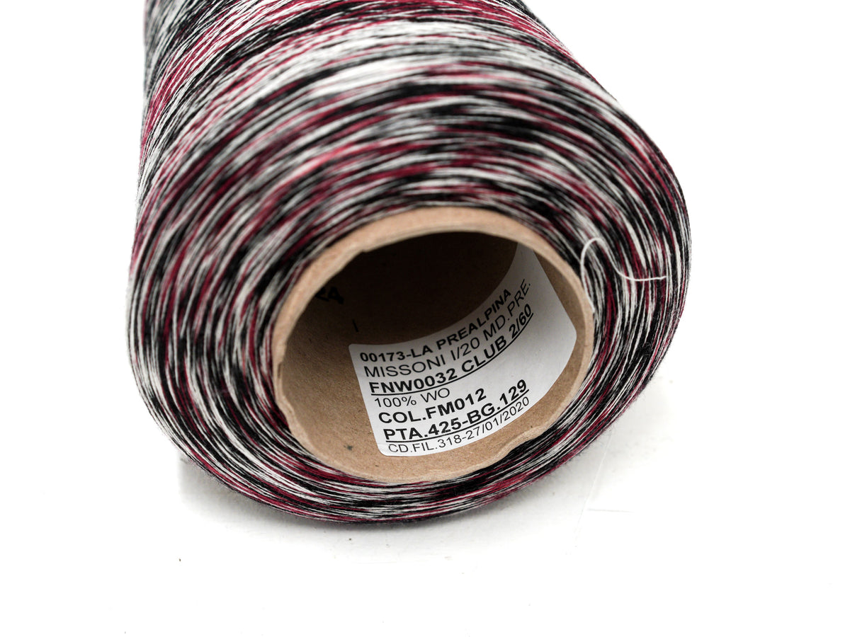Burgundy Monochrome – Fine Multicoloured Wool Companion Yarn - 100 g Cone