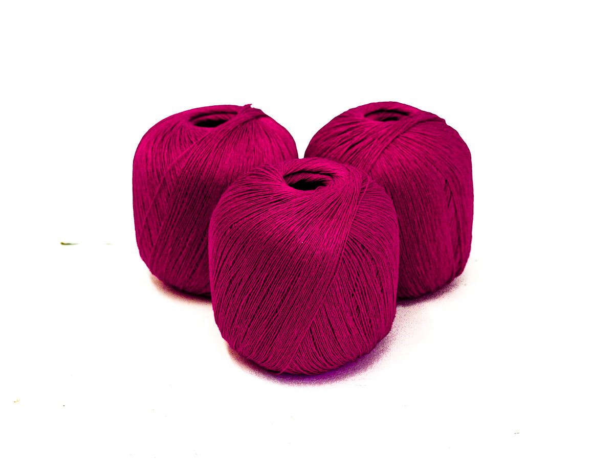 Raspberry Magenta 100% Linen Yarn | 100 g / 600 m