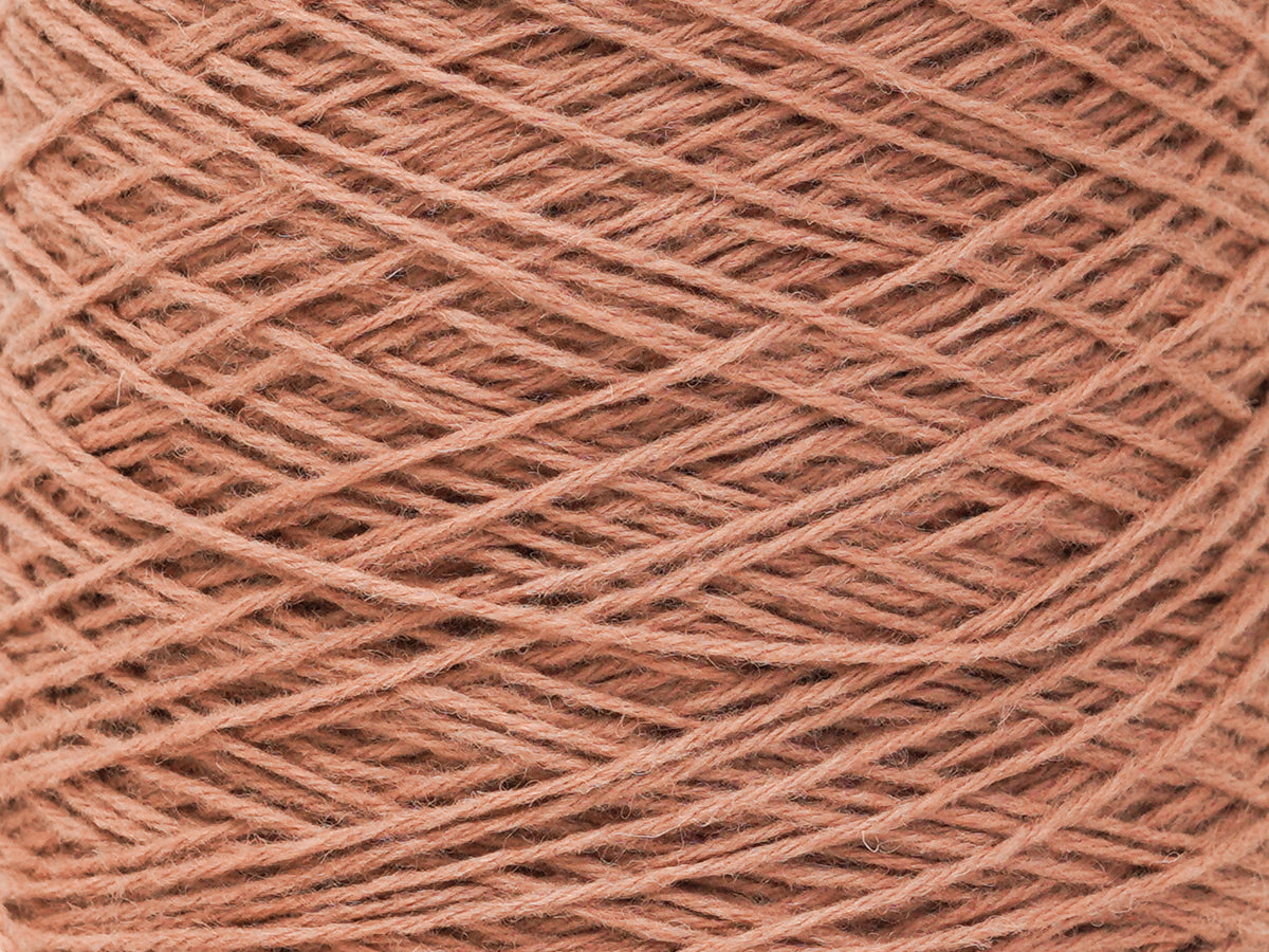 Light clay color wool yarn in cone - 86 New