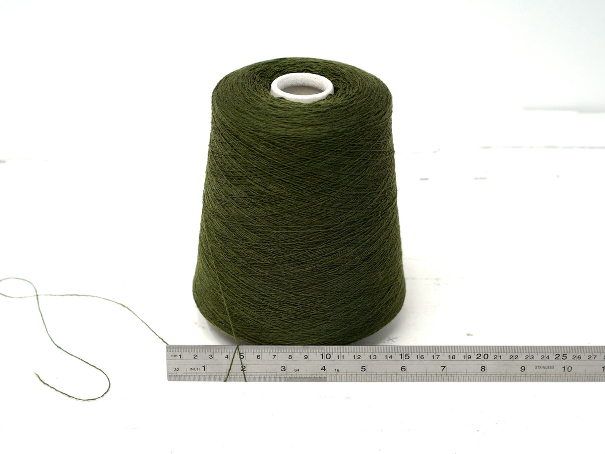 Forest Green Cashmere & Wool Yarn - 100g cone