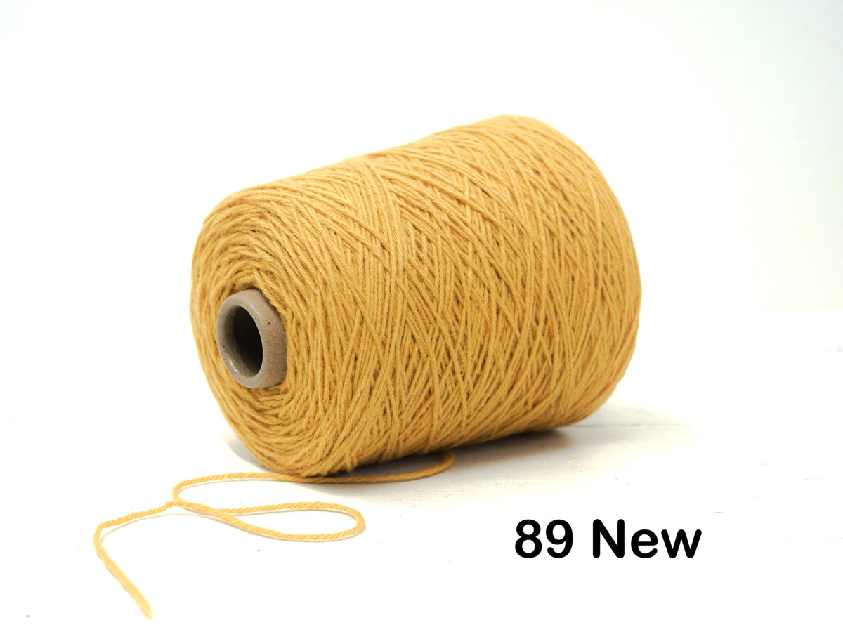 Golden Strow color wool yarn in cone - 89 New