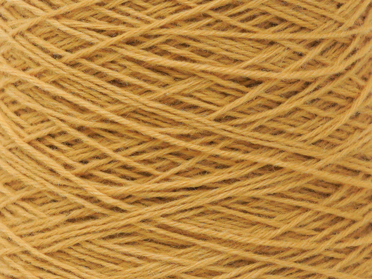 Golden Strow color wool yarn in cone - 89 New