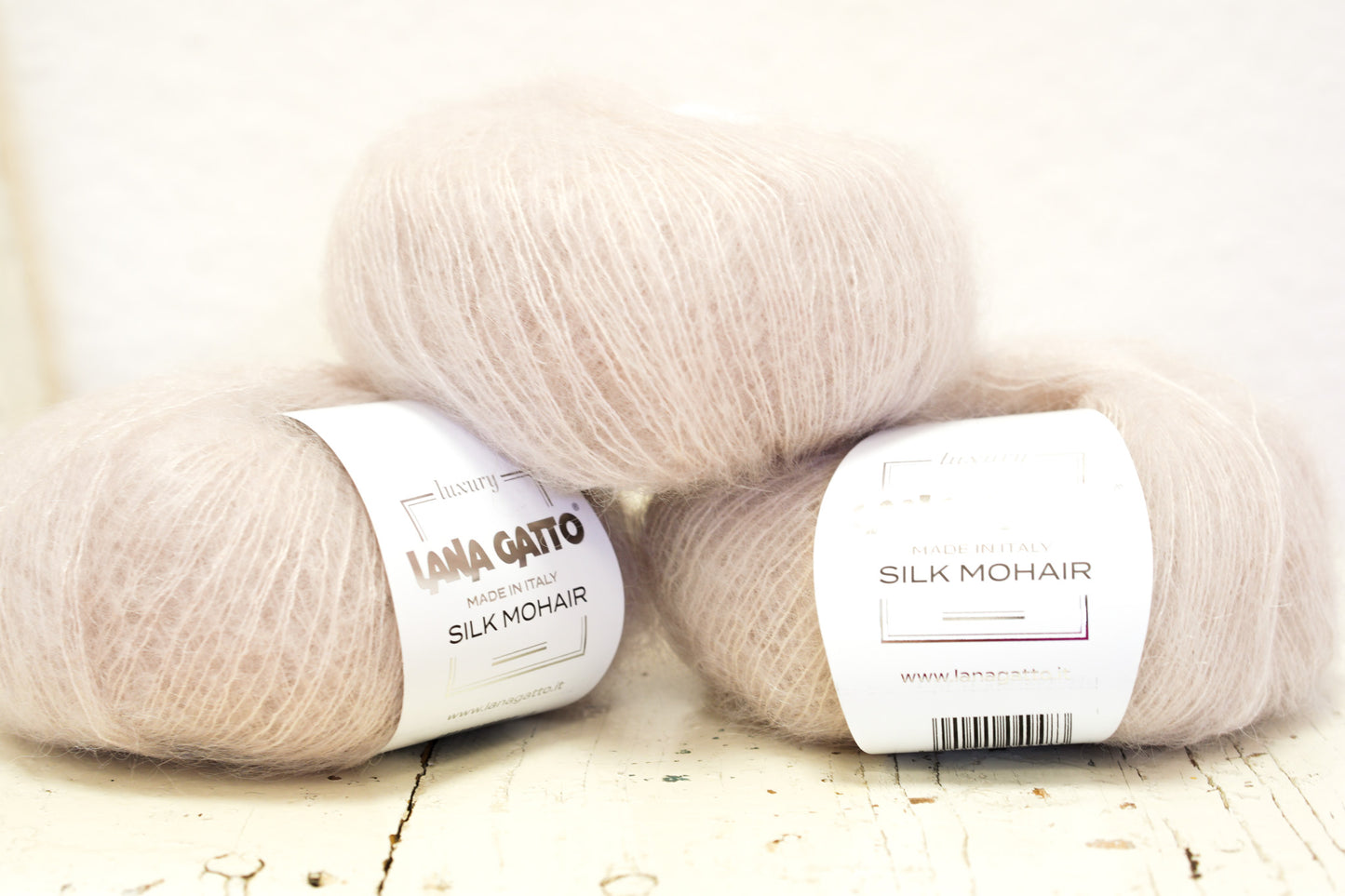 Powder color 6039 - Lana Gatto lace Mohair Silk yarn