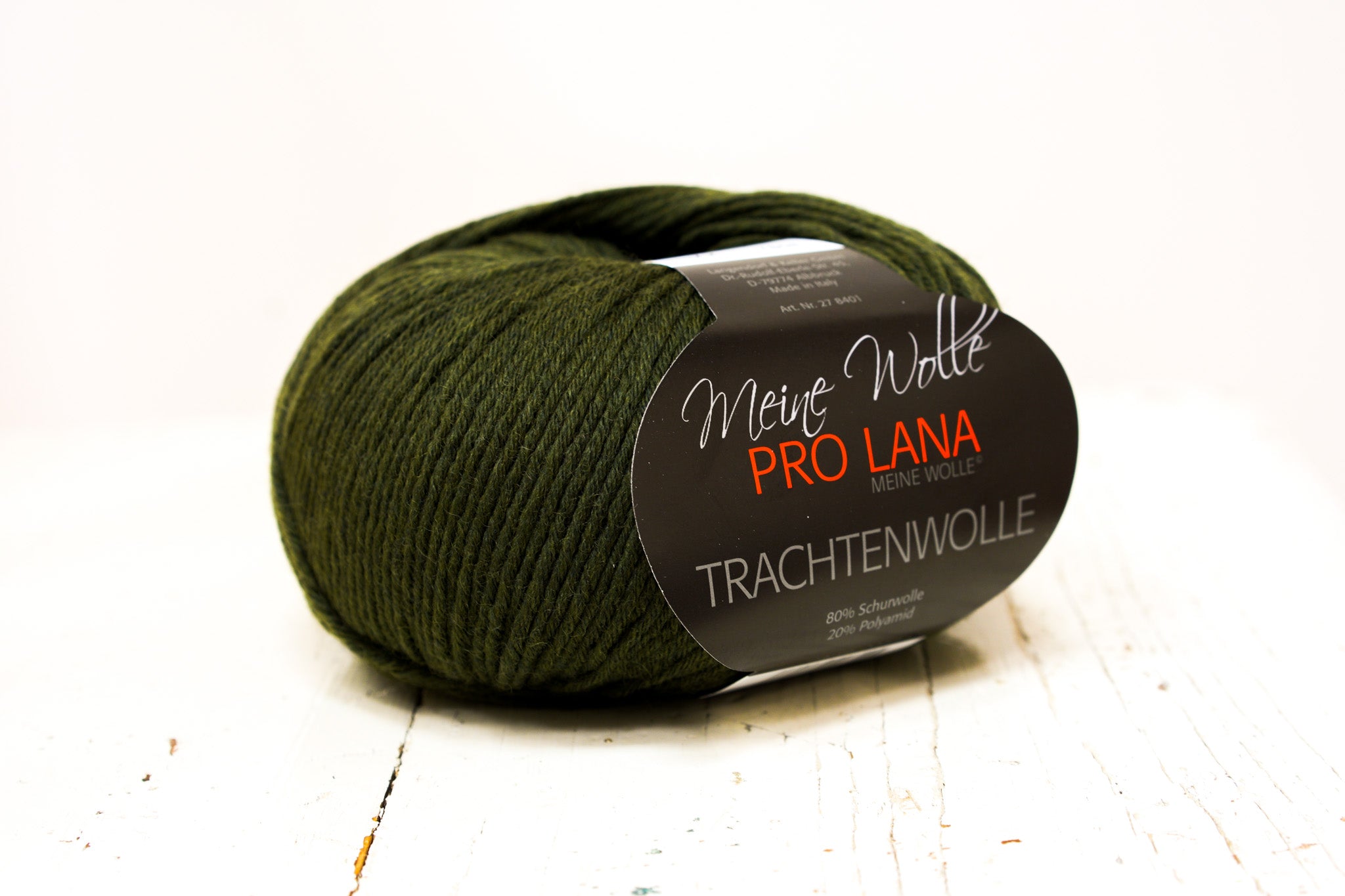 Dark green PRO LANA wool 80%/20 PO blend