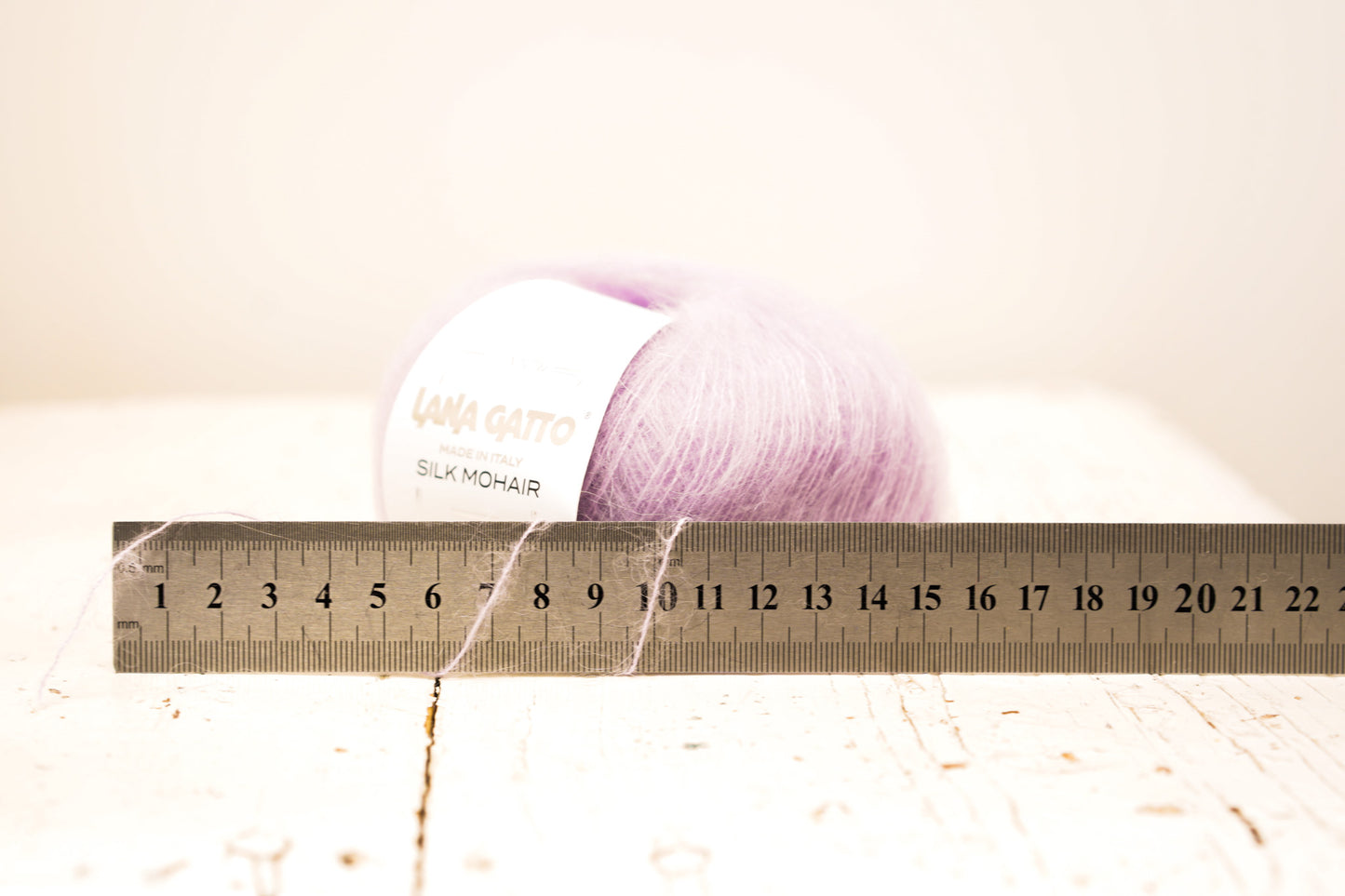 Soft lilac color 7258 - Lana Gatto lace Mohair Silk yarn