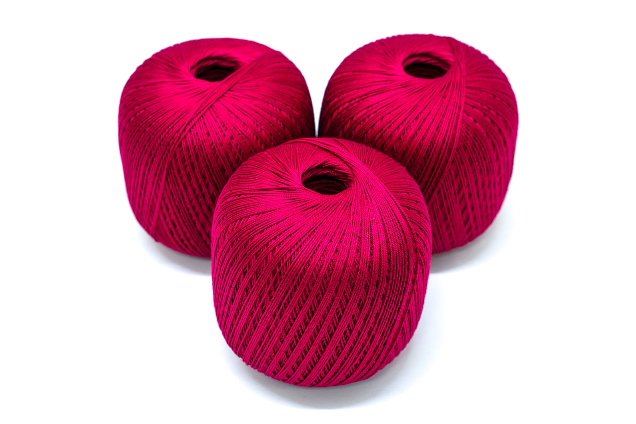 Burgunderrote merzerisierte Baumwolle 100g/452m