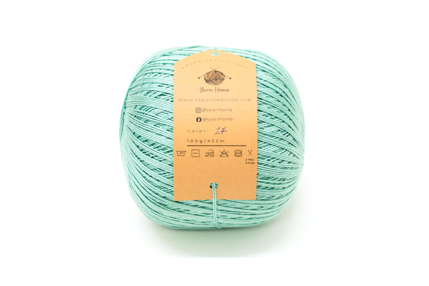 Eucalyptus mercerised cotton 100g/452m