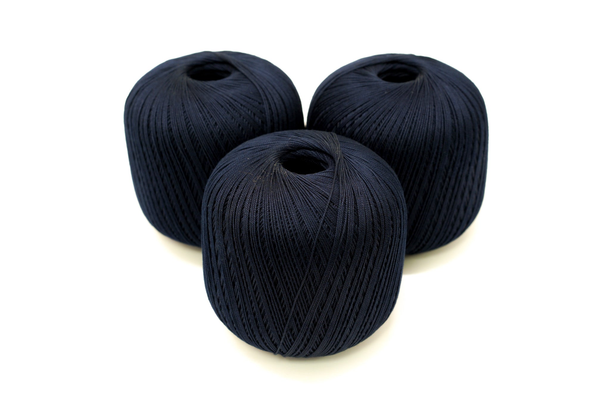 Tiefblaue merzerisierte Baumwolle 100g/452m