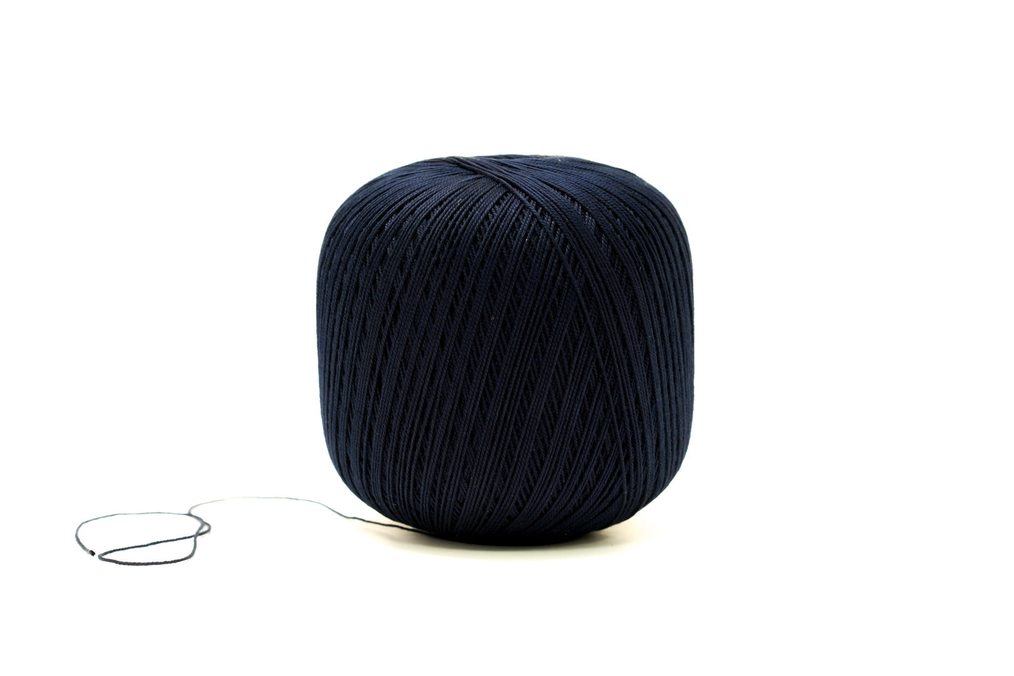 Deep blue mercerised cotton 100g/452m