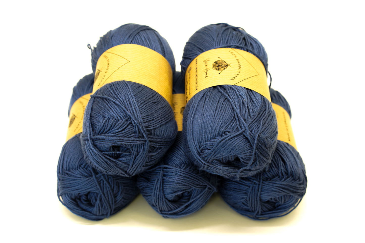 Denim blue bamboo lace yarn