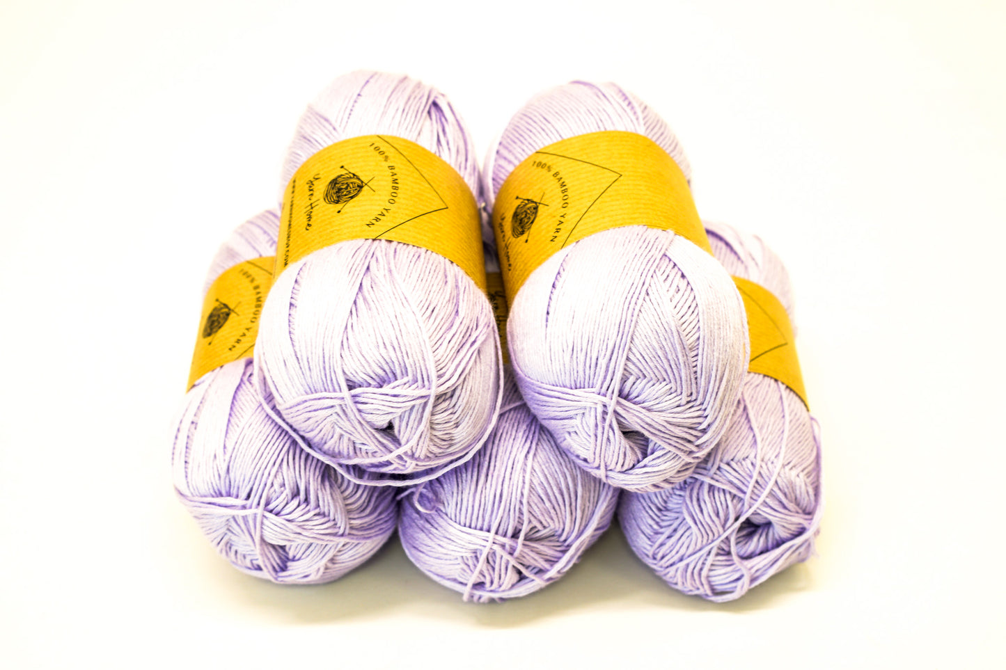 Lilac color bamboo fine yarn