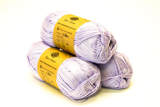 Lilac color bamboo fine yarn