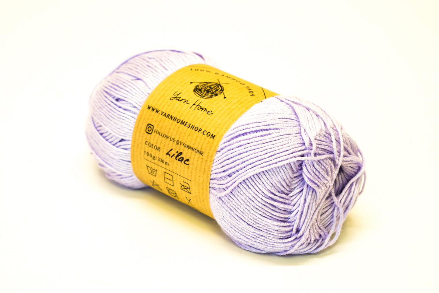 Lilac color bamboo fine yarn