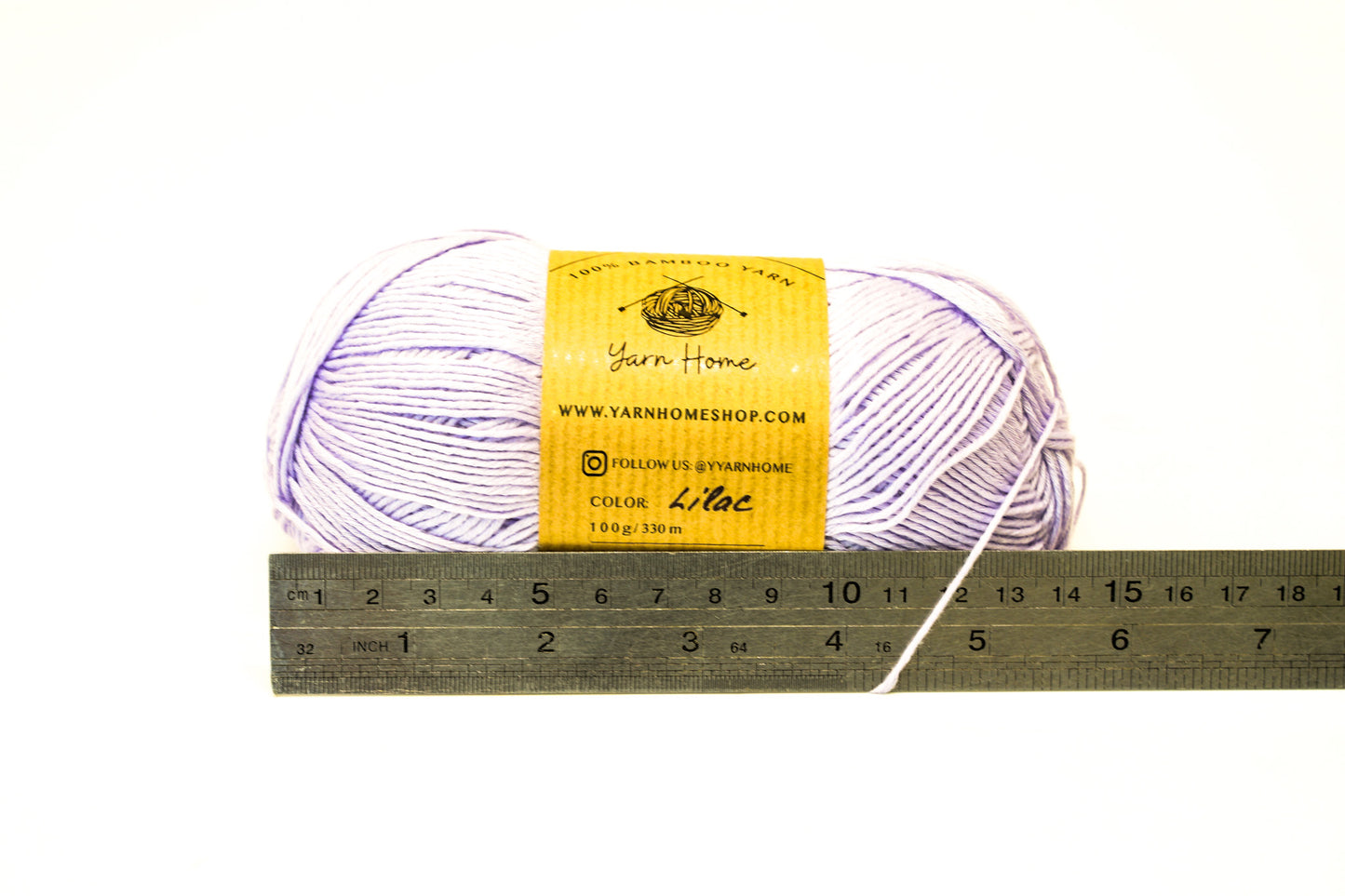 Lilac color bamboo fine yarn