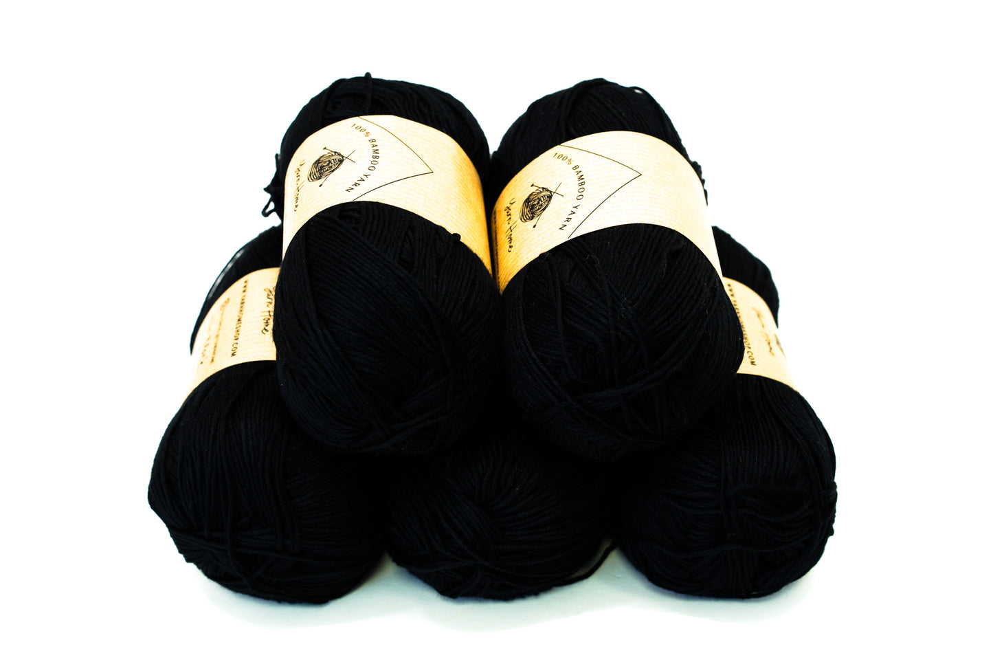 Black bamboo yarn