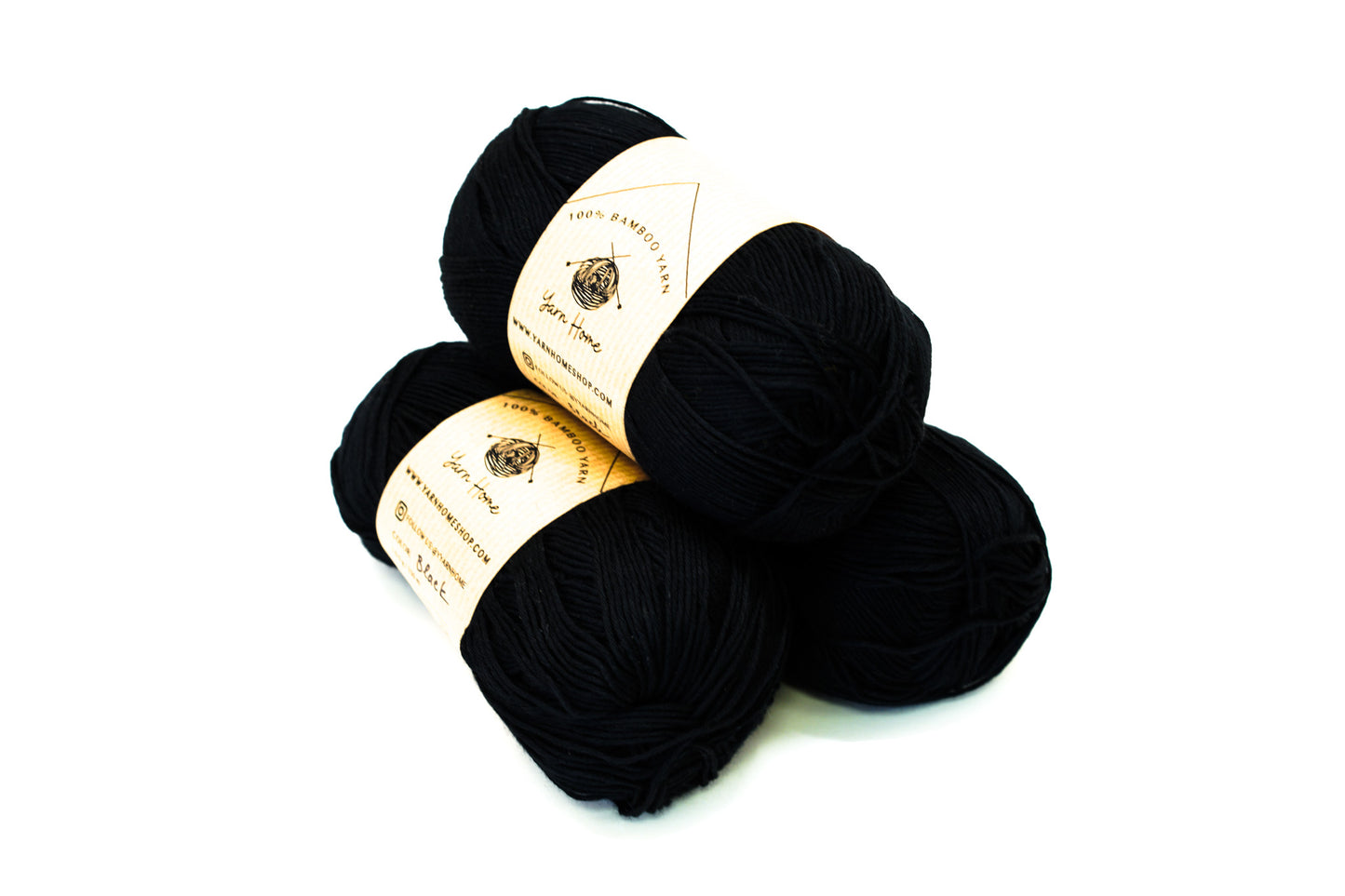 Black bamboo yarn