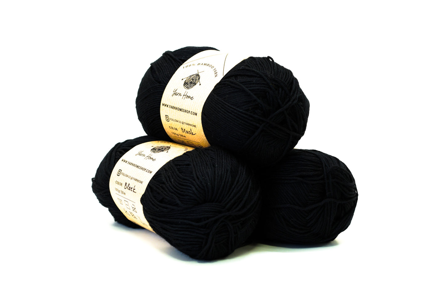 Black bamboo yarn