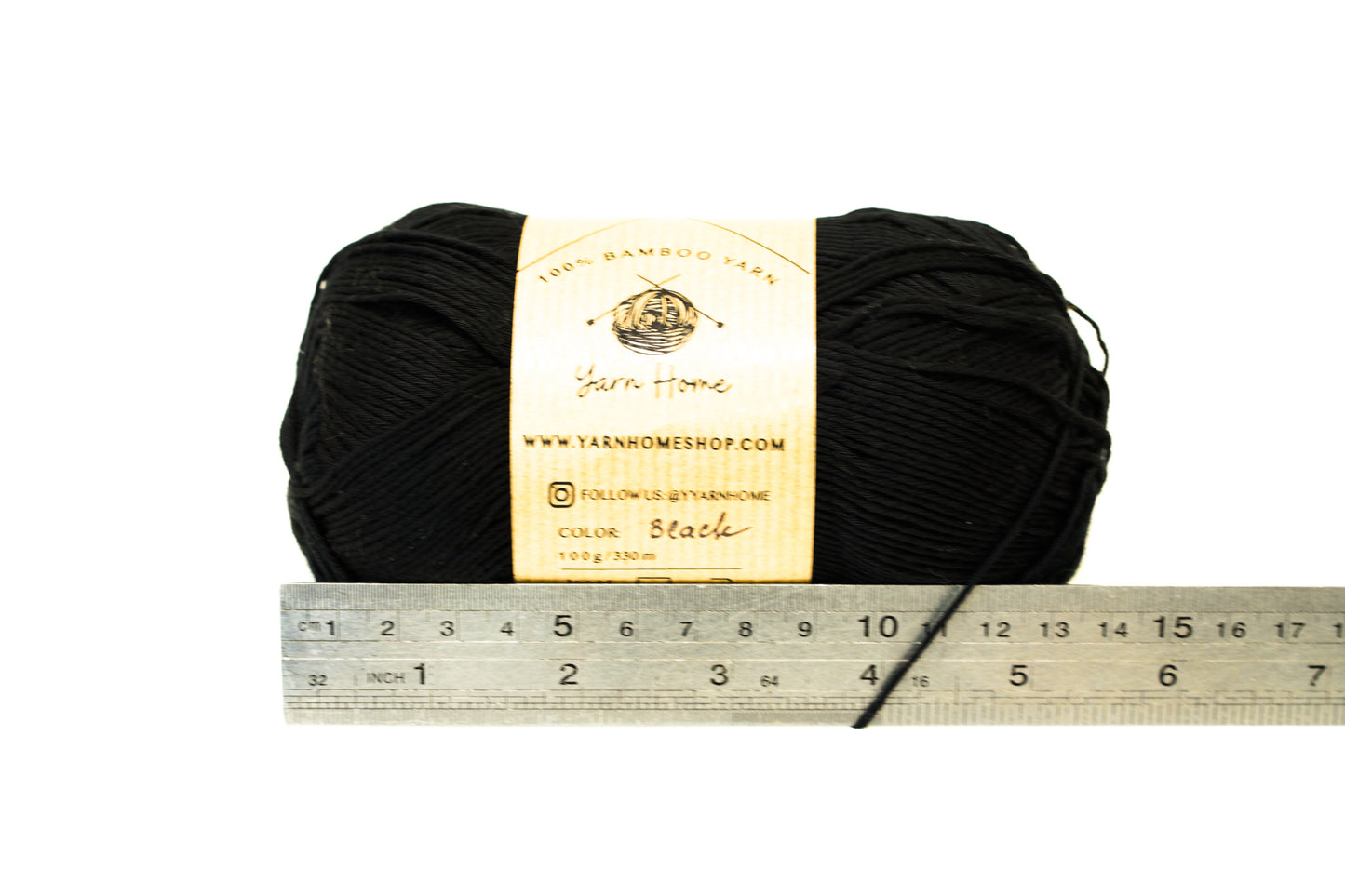 Black bamboo yarn