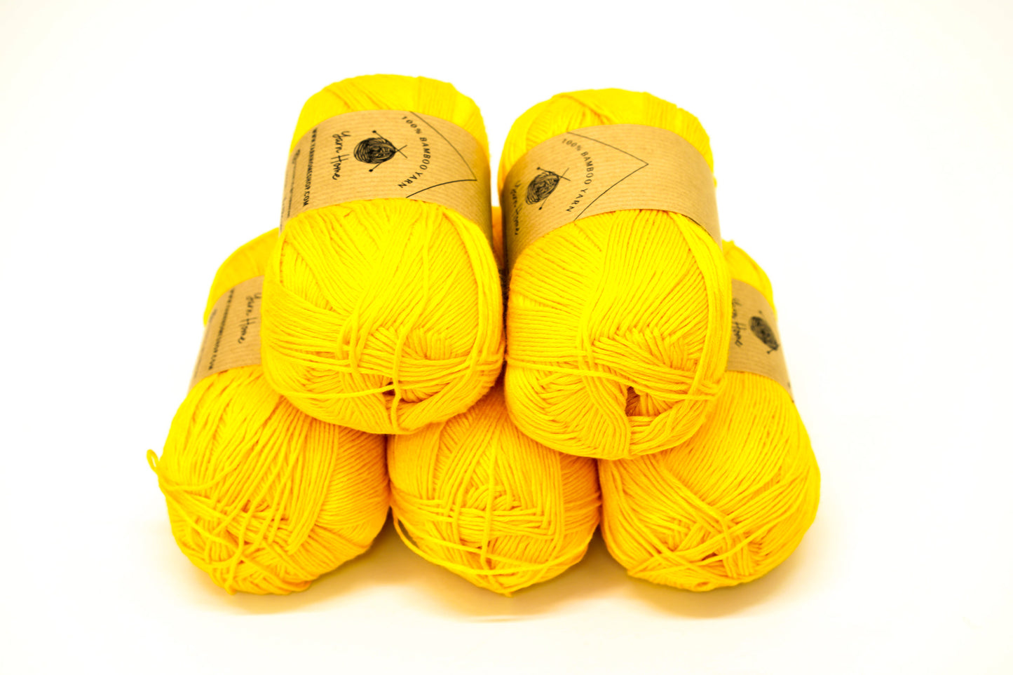 Sun Yellow 100% Bamboo Yarn