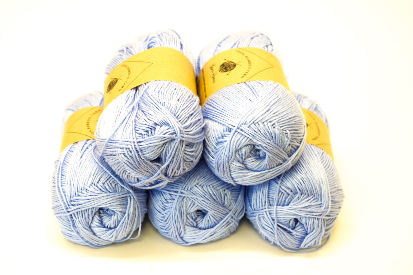 Blue bamboo lace yarn