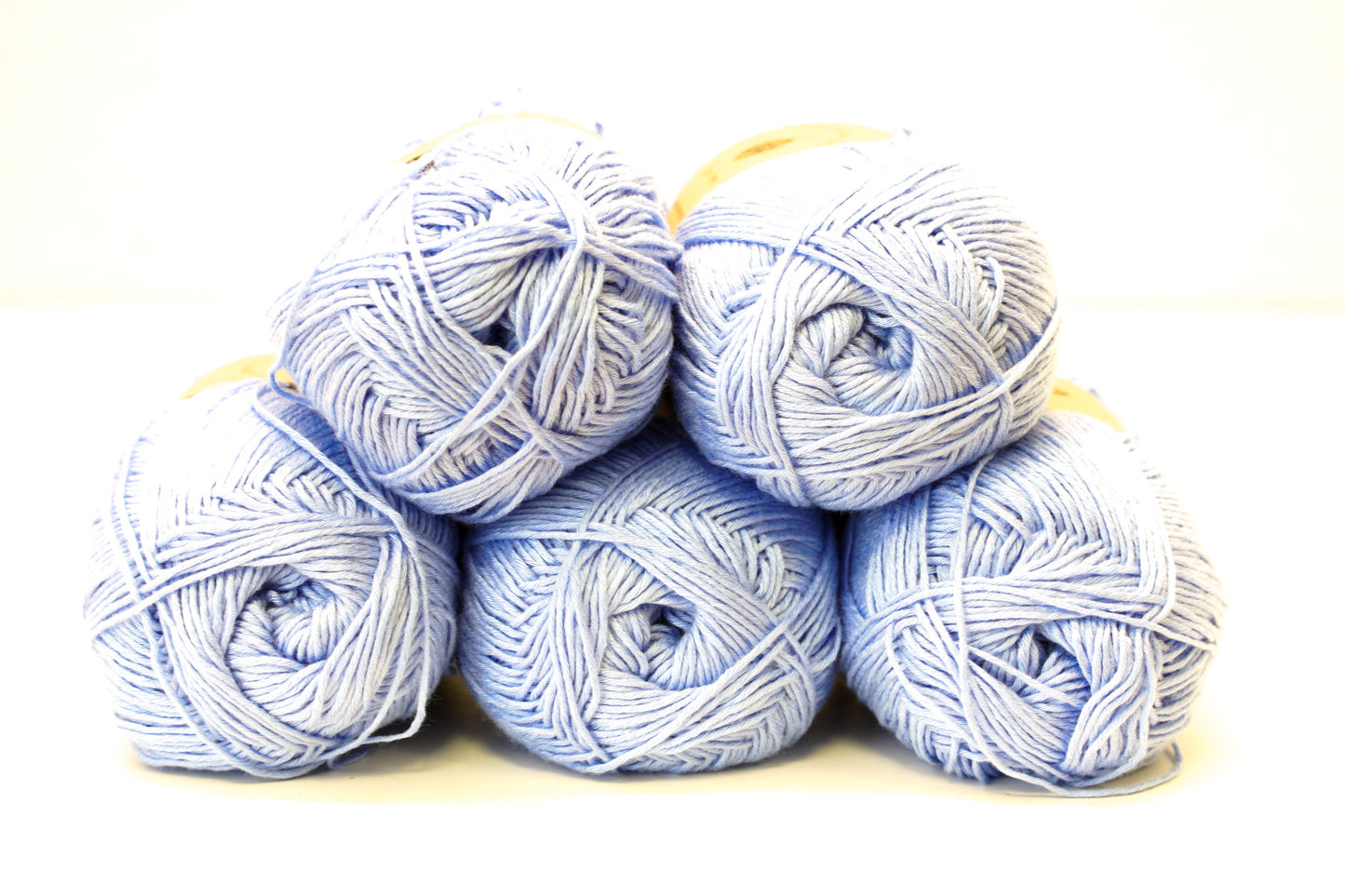 Blue bamboo lace yarn